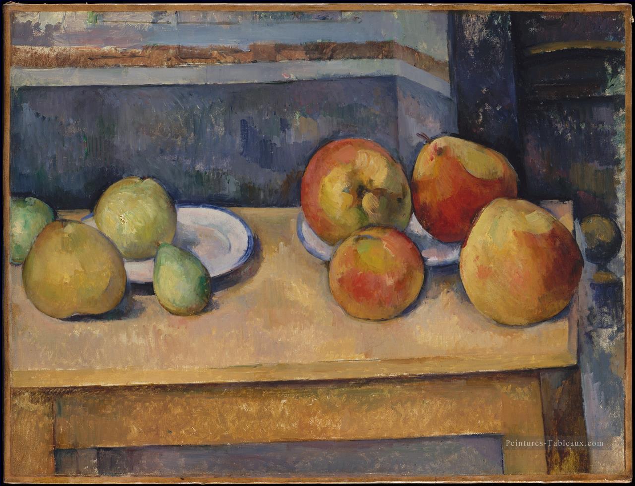 Nature morte Pommes et poires Paul Cézanne Peintures à l'huile